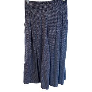 Hazel Women's Small Patterned Wide Leg Cropped Pants